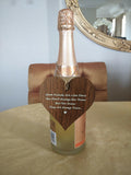 Wooden Antique Hanging Heart Plaque Sign Brown Good Friends Quote by Deal US