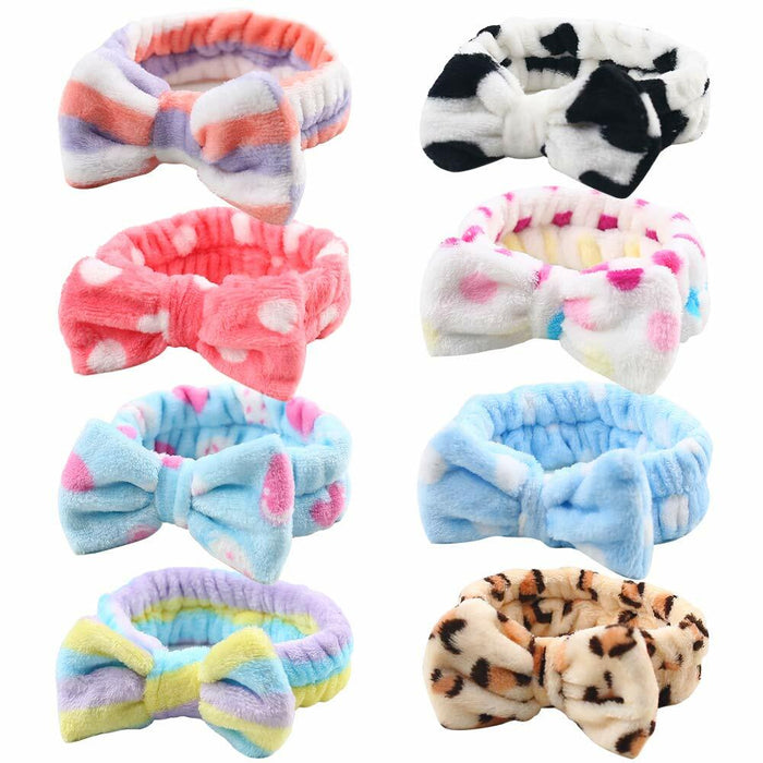 3 Otters Spa Headband Set 8PCS Soft Microfiber Face Wash for Women Girls by Deal US