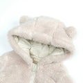 [Like New] TAOHONG Baby Hooded Fleece Jumpsuit Snowsuit Bear Ear Warm Romper Size N/A by Deal US