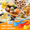 Onigiri Mold 3 Pcs Non-Stick Duck 3D Animal Rice Ball Maker with 100 Gloves by Deal US