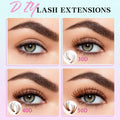 Losha Lash Clusters Wispy Brown D Curl 9-16mm 300pcs by Deal US