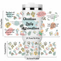 UV DTF Cup Wrap Transfer 6 Sheets Bible Verse Floral Waterproof 40oz Tumbler by Deal US