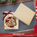 Motorcycle Wood Christmas Tree Ornaments 2024 Handmade Wooden Xmas Decor by Deal US