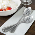 Mr Right & Mrs Never Wrong Stainless Steel Coffee Tea Spoons 7in Set by Deal US
