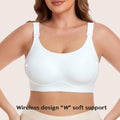 Gailife Nursing Bra Maternity Seamless Bralettes with Extenders White Size M by Deal US