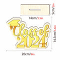 Graduation Decorations Class of 2024 Gold Centerpiece Desktop Ornament by Deal US