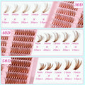 Losha Lash Clusters Wispy Brown D Curl 9-16mm 300pcs by Deal US