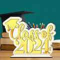Graduation Decorations Class of 2024 Gold Centerpiece Desktop Ornament by Deal US