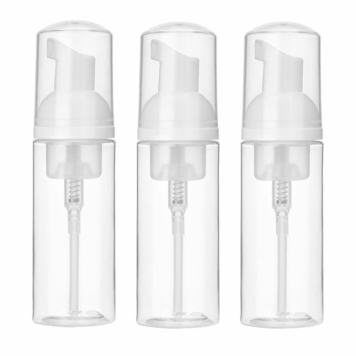 ZEYIYER 3PCS 1.7oz Foam Pump Bottle Travel Size 50ml Clear Dispenser by Deal US