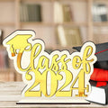 Graduation Decorations Class of 2024 Gold Centerpiece Desktop Ornament by Deal US