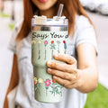 UV DTF Cup Wrap Transfer 6 Sheets Bible Verse Floral Waterproof 40oz Tumbler by Deal US