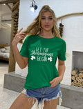 St Patricks Day Shirt Women Shamrock Funny Tee Green Size M by Deal US