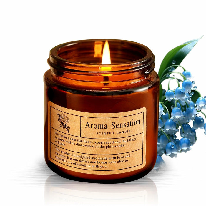 Aaicandle Bluebell Scented Candle 3.5oz Jar Birthday Gift by Deal US