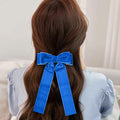 6 Colors Velvet Bow Hair Ties Hair Styling Accessories for Women Girls by Deal US