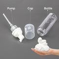 ZEYIYER 3PCS 1.7oz Foam Pump Bottle Travel Size 50ml Clear Dispenser by Deal US