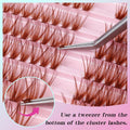 Losha Lash Clusters Wispy Brown D Curl 9-16mm 300pcs by Deal US