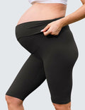 QoBexim Womens Maternity Yoga Shorts Over Belly Comfy Black Freesize by Deal US