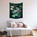 Umootek Night Jungle Tapestry Wall Hanging Darkgreen 37x29 in by Deal US