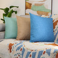 Jepeak Linen Throw Pillow Covers 20x20 Inch Pack of 2 Light Coffee by Deal US