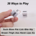 Romantic Naughty Dice Set Couples Game 36 Ways to Play White Anniversary Gift by Deal US