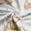 Baocicco 6ft Cartoon Bear Rabbit Round Backdrop White Clouds Watercolor by Deal US