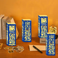 6 Pcs Graduation Table Centerpieces Lantern Boxes LED Light Blue Class 2025 by Deal US