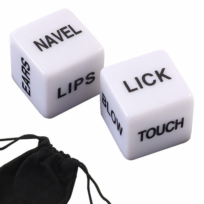 Romantic Naughty Dice Set Couples Game 36 Ways to Play White Anniversary Gift by Deal US