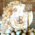 Baocicco 6ft Cartoon Bear Rabbit Round Backdrop White Clouds Watercolor by Deal US