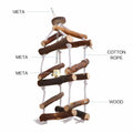 balacoo Wooden Bird Swing Perch Stand for Parakeets Conures Lovebirds by Deal US