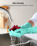 FCTTD Rubber Cleaning Gloves 6 Pairs Small Multicolor Kitchen Dishwashing by Deal US