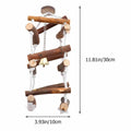 balacoo Wooden Bird Swing Perch Stand for Parakeets Conures Lovebirds by Deal US
