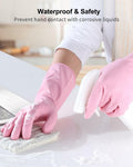 FCTTD Rubber Cleaning Gloves 6 Pairs Small Multicolor Kitchen Dishwashing by Deal US