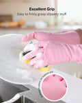 FCTTD Rubber Cleaning Gloves 6 Pairs Small Multicolor Kitchen Dishwashing by Deal US