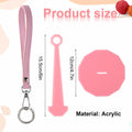 Portable Wrist Yarn Holder Leather Strap Yarn Spinner Organizer Pink by Deal US