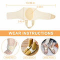 BIGGCOOL Arch Support Bands Adjustable for Flat Feet Pain Relief Compression by Deal US