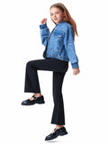 all about pants Kids Activewear Leggings Super Soft Black Flare Yoga Pants US 8 by Deal US