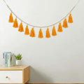 Tassels Garland Wood Bead Boho Decor Macrame Banner Yellow Nursery Baby Shower by Deal US