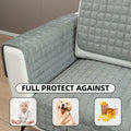 TAOMOCASTL Corduroy Sectional Sofa Cover Non Slip Washable Gray 28x70 1pc by Deal US