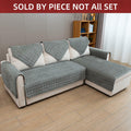 TAOMOCASTL Corduroy Sectional Sofa Cover Non Slip Washable Gray 28x70 1pc by Deal US