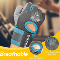 WULIVA Workout Gloves Padded Detachable Strap Gym Cycling Training Bag by Deal US