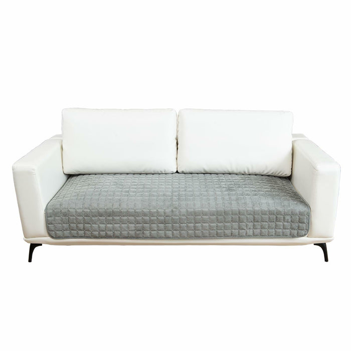 TAOMOCASTL Corduroy Sectional Sofa Cover Non Slip Washable Gray 28x70 1pc by Deal US