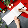 Frienda Leather Christmas Memory Book Scrapbook Album 9x6 White 144 Pages by Deal US