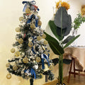16 Golden Christmas Balls Ornaments 2.36in Gold Glitter Tree Decor by Deal US