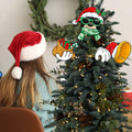 Bolisom Christmas Fence Peeker Garden Yard Sign Outdoor Xmas Decor by Deal US