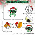 Bolisom Christmas Fence Peeker Garden Yard Sign Outdoor Xmas Decor by Deal US