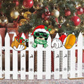 Bolisom Christmas Fence Peeker Garden Yard Sign Outdoor Xmas Decor by Deal US