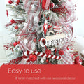 Sea Team Christmas Tree Branches Ornaments Twigs 15-Inch Champagne White 6-Pack by Deal US