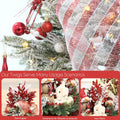 Sea Team Christmas Tree Branches Ornaments Twigs 15-Inch Champagne White 6-Pack by Deal US