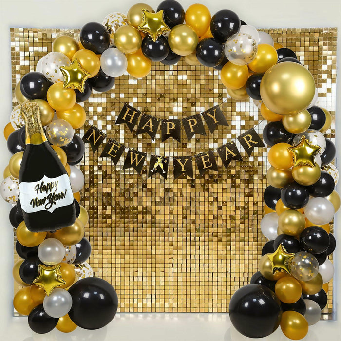 Happy New Year Balloon Arch Garland Kit 2025 Party Supplies Decorations by Deal US