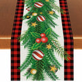 Linen Christmas Table Runner Winter Xmas Decorations 13x72 Inch by Deal US